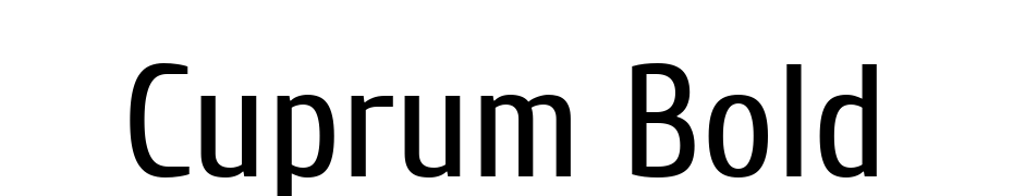Cuprum Bold Yazı tipi ücretsiz indir